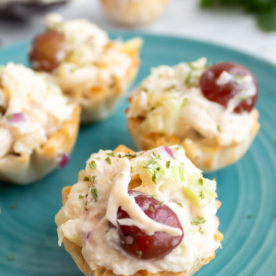 Quick And Easy Pineapple Chicken Salad In Phyllo Cups