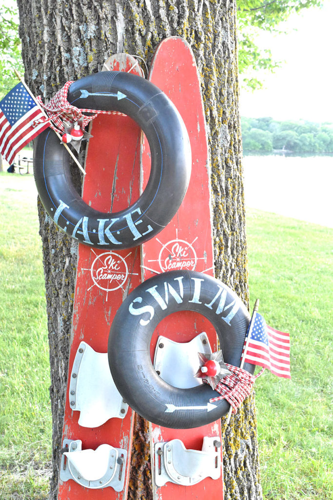 Patriotic Lake-Themed Wreaths - 15 Creative Summer DIY Projects To Try Now - Midwest Life and Style Blog