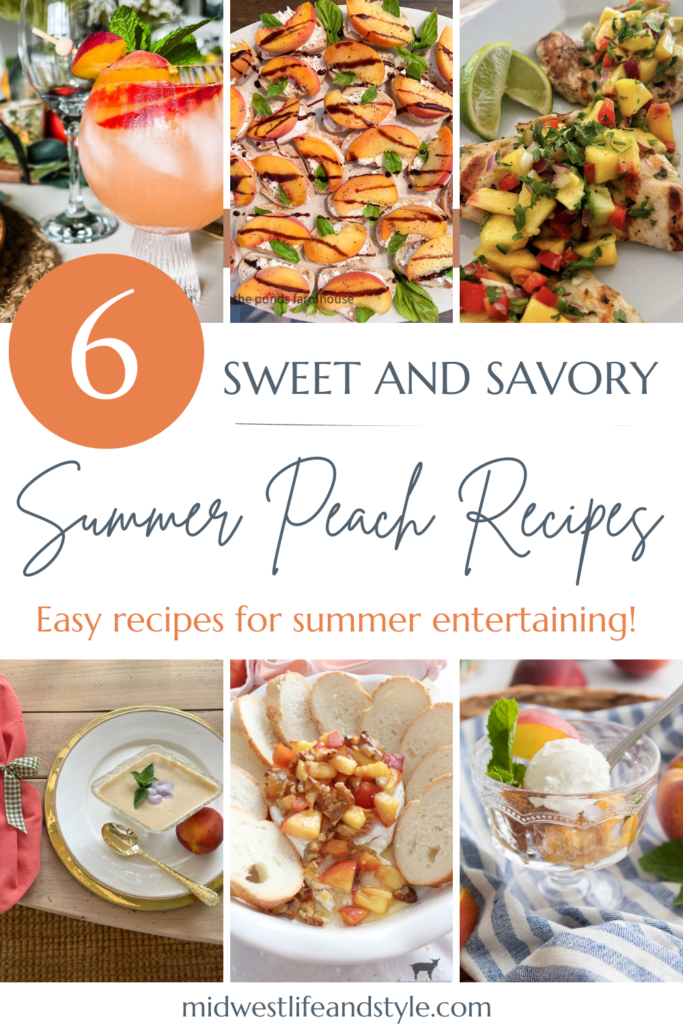 6 Amazing Sweet and Savory Peach Recipes For Summer- Midwest Life and Style Blog