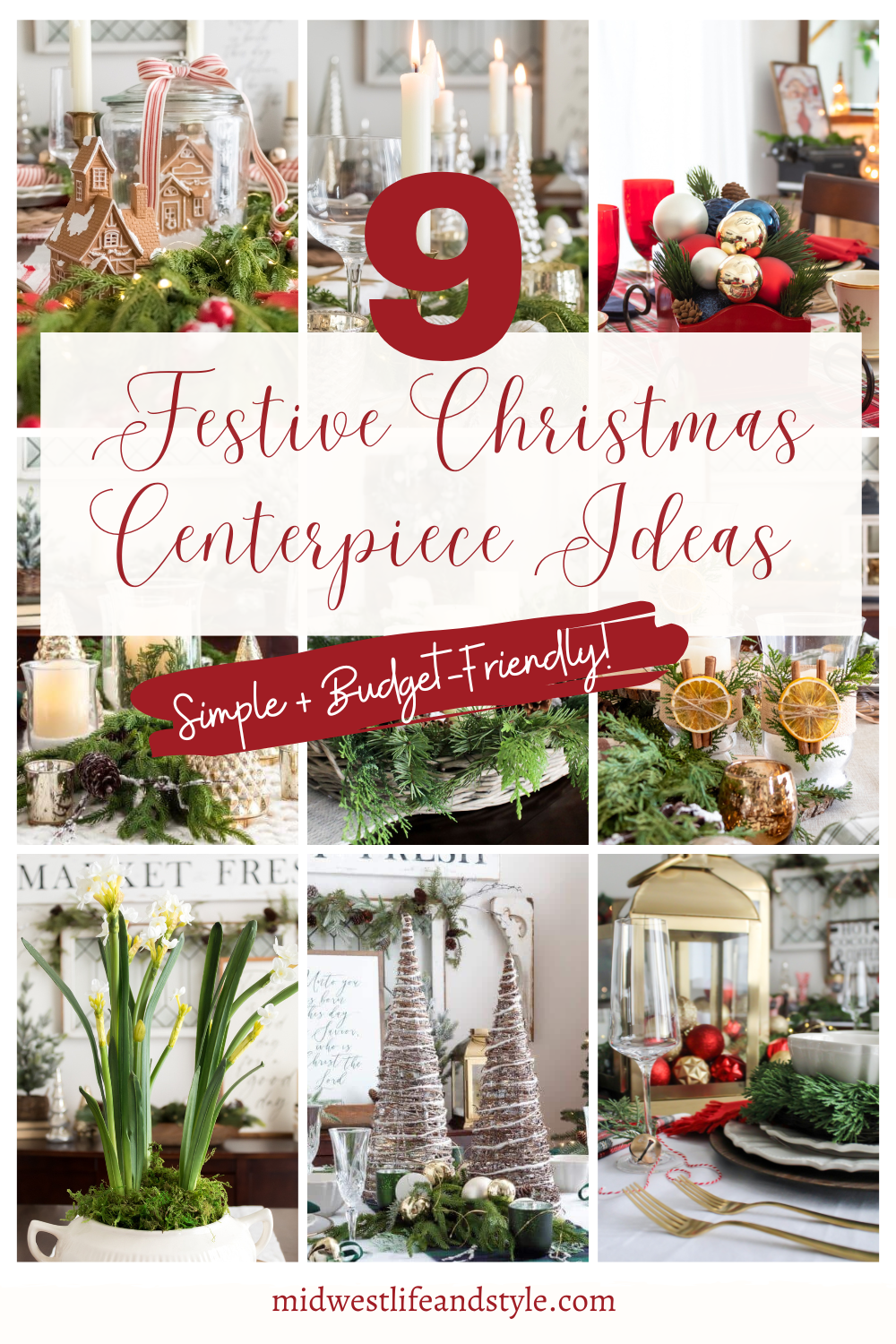 9 festive Christmas Centerpiece ideas