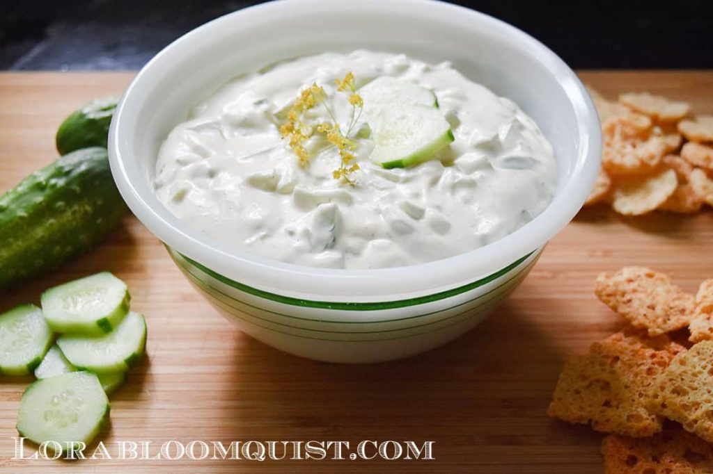 Creamy Dill Cucumber Dip from Lora Bloomquist - The Week in Rewind Volume 62 - Midwest Life and Style