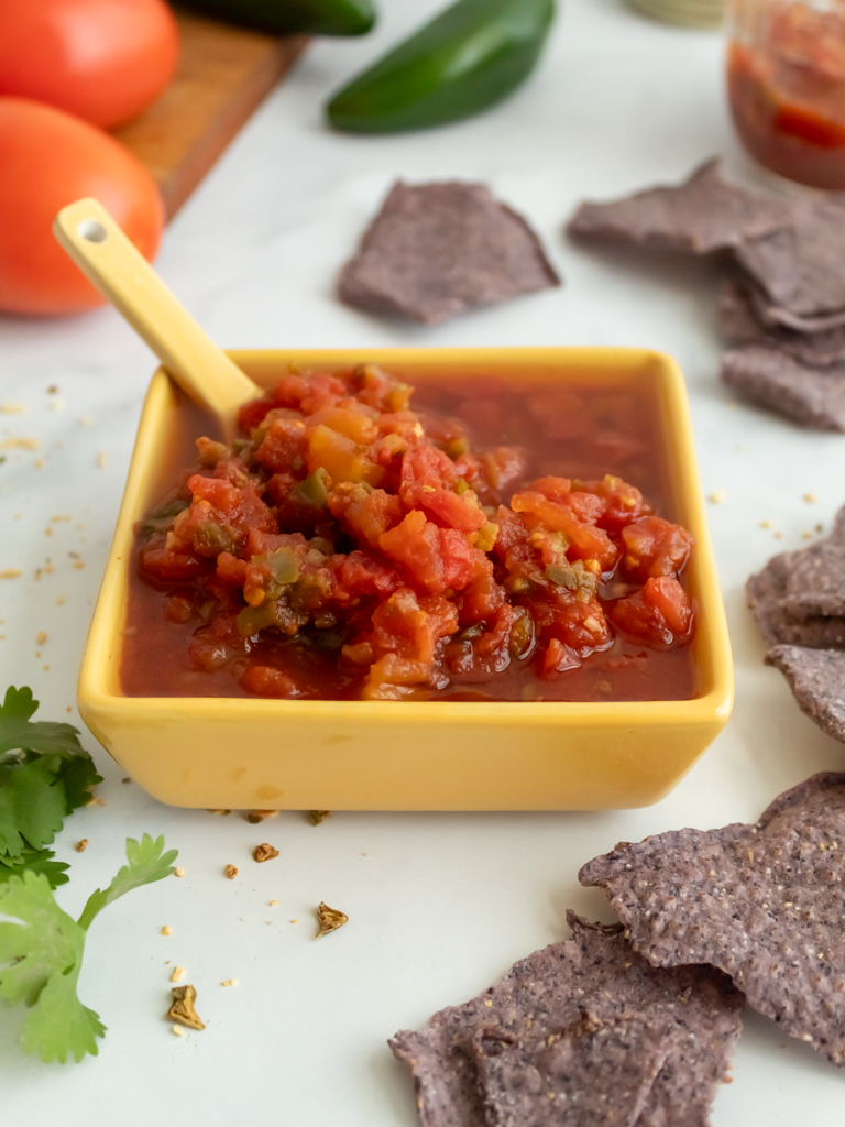 Homemade Mild Salsa for a Summer Salsa Bar