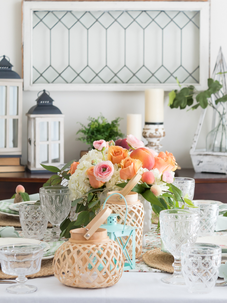 Peach Perfection: How To Style A Stunning Summer Tablescape - Midwest Life and Style Blog