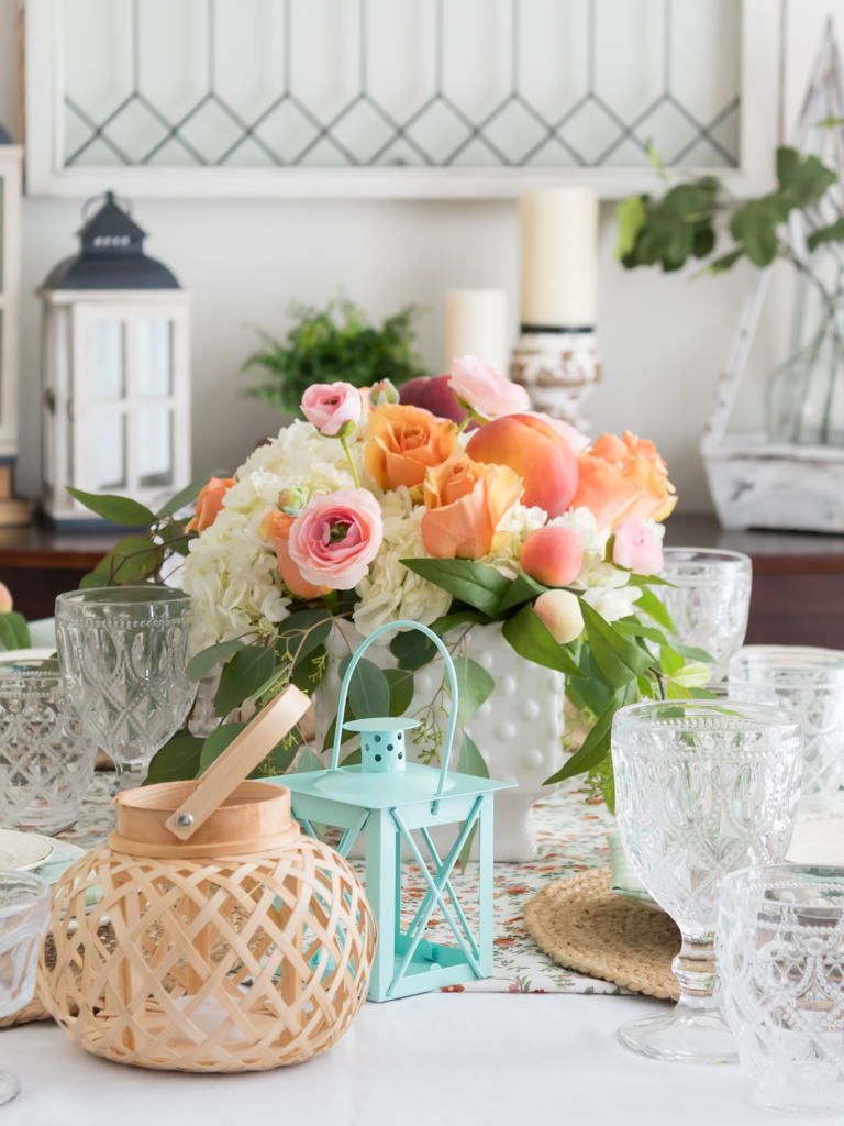 Peach Perfection: How To Style A Stunning Summer Tablescape - Midwest Life and Style Blog