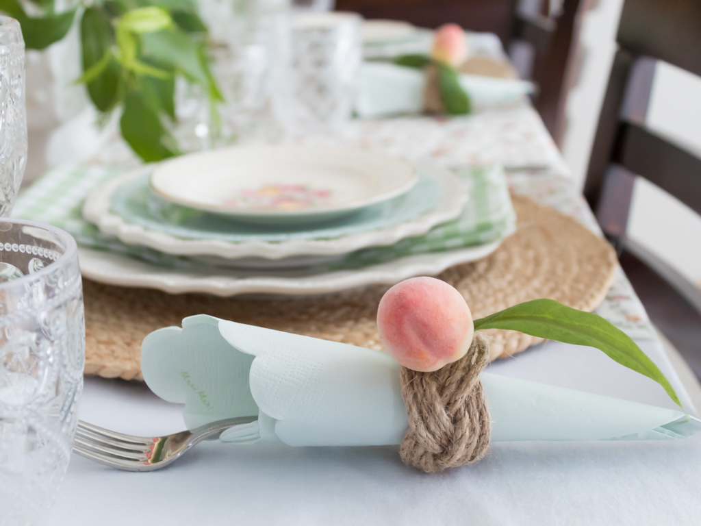 Peach Perfection: How To Style A Stunning Summer Tablescape - Midwest Life and Style Blog