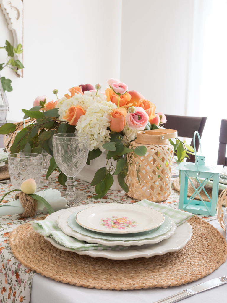 Peach Perfection: How To Style A Stunning Summer Tablescape - Midwest Life and Style Blog