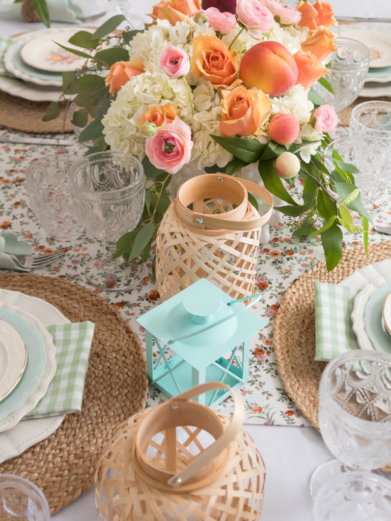 Peach Perfection: How To Style A Stunning Summer Tablescape - Midwest Life and Style Blog