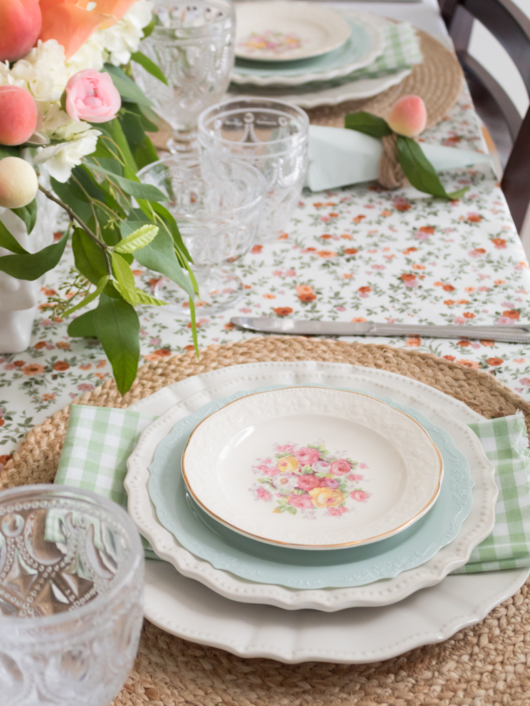 Peach Perfection: How To Style A Stunning Summer Tablescape - Midwest Life and Style Blog