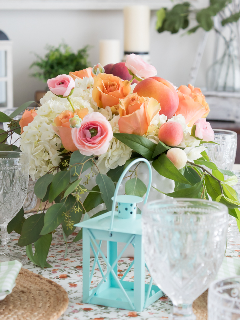 Peach Perfection: How To Style A Stunning Summer Tablescape - Midwest Life and Style Blog