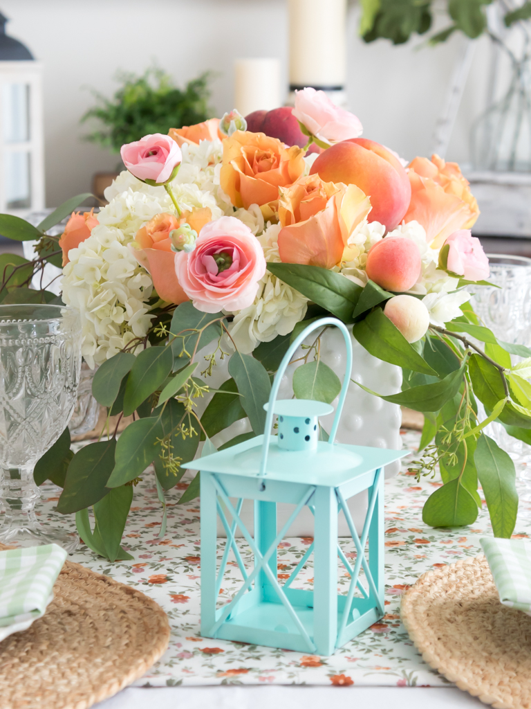 Peach Perfection: How To Style A Stunning Summer Tablescape - Midwest Life and Style Blog