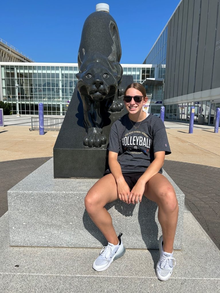 Peyton on the UNI campus