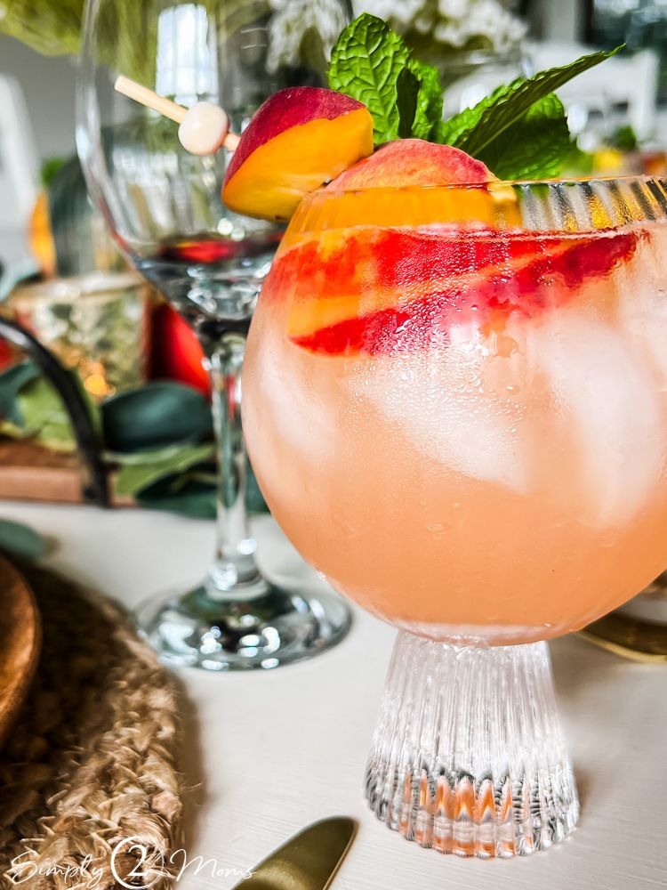 Peach Sangria from Simply 2 Moms 