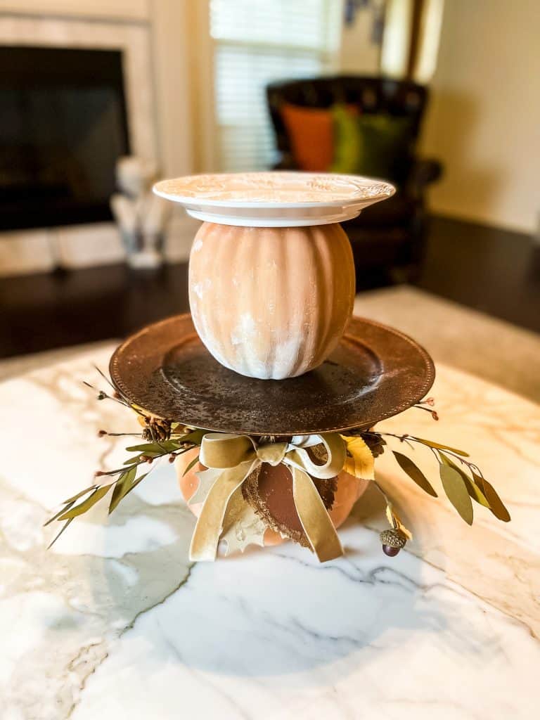 Pumpkin tiered tray from Amy Sadler Designs