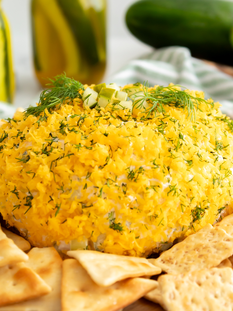 The Ultimate Dill Pickle Cheese Ball - Midwest Life and Style Blog