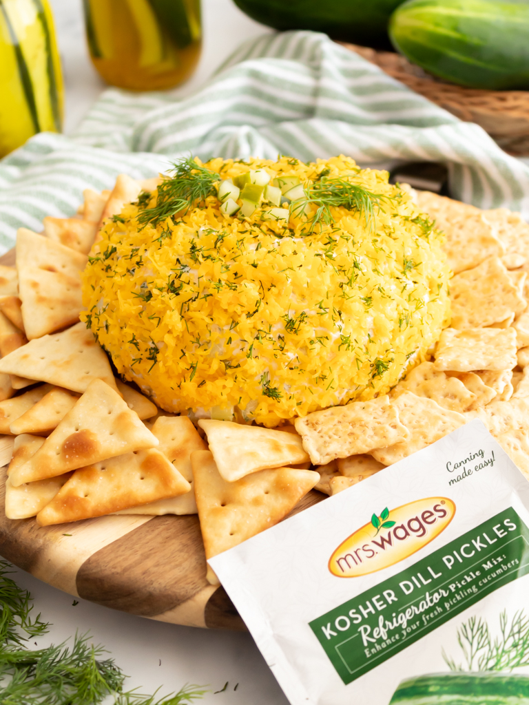 The Ultimate Dill Pickle Cheese Ball - Midwest Life and Style Blog