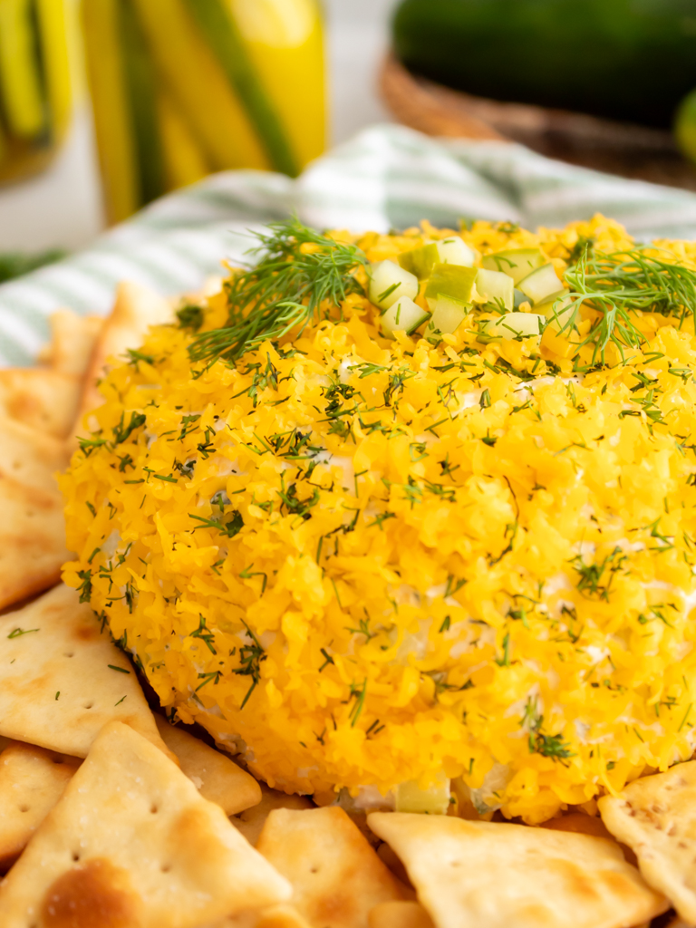 The Ultimate Dill Pickle Cheese Ball - Midwest Life and Style Blog