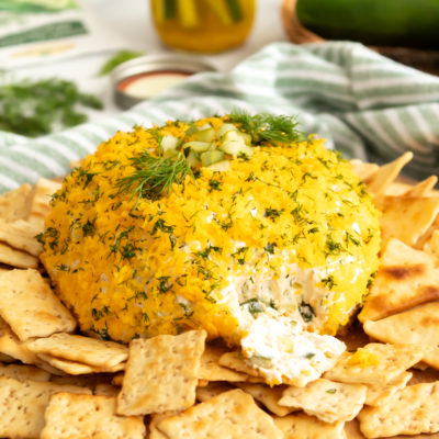 The Ultimate Dill Pickle Cheese Ball