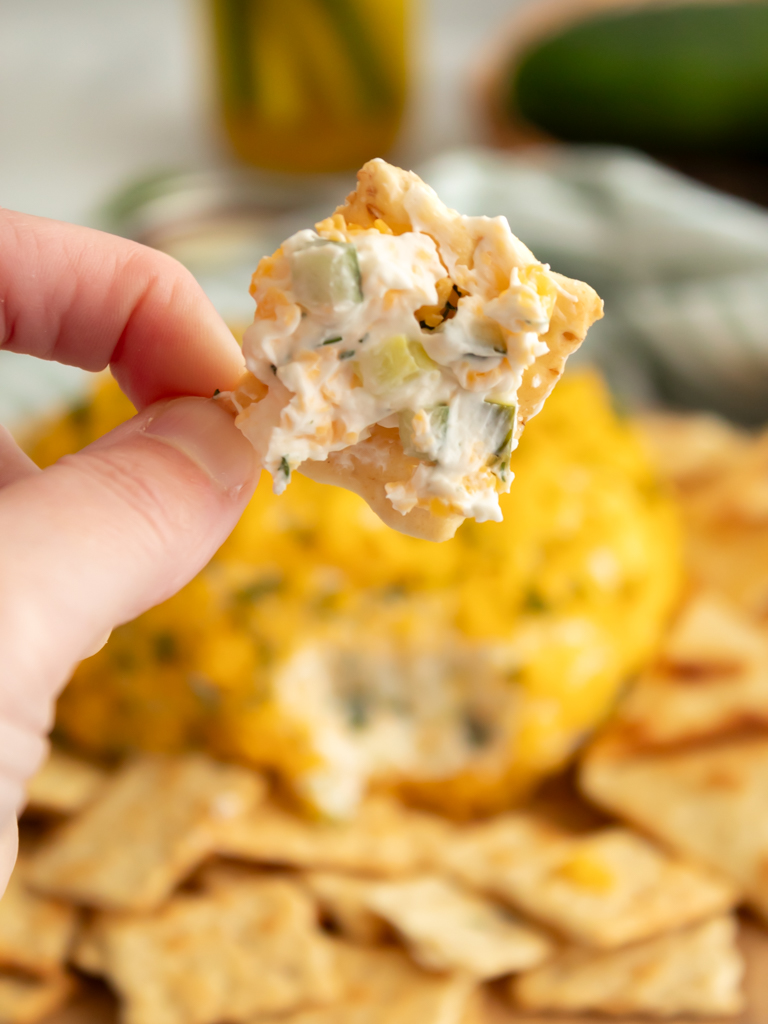 The Ultimate Dill Pickle Cheese Ball - Midwest Life and Style Blog