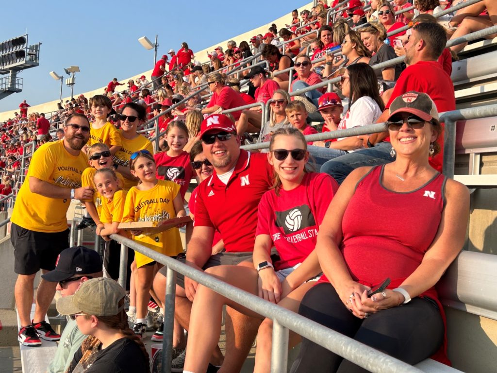 Fans at Volleyball Day in Nebraska