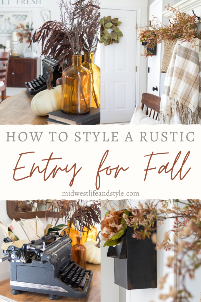 How To Create A Rustic And Welcoming Entryway For Fall - Midwest Life and Style Blog