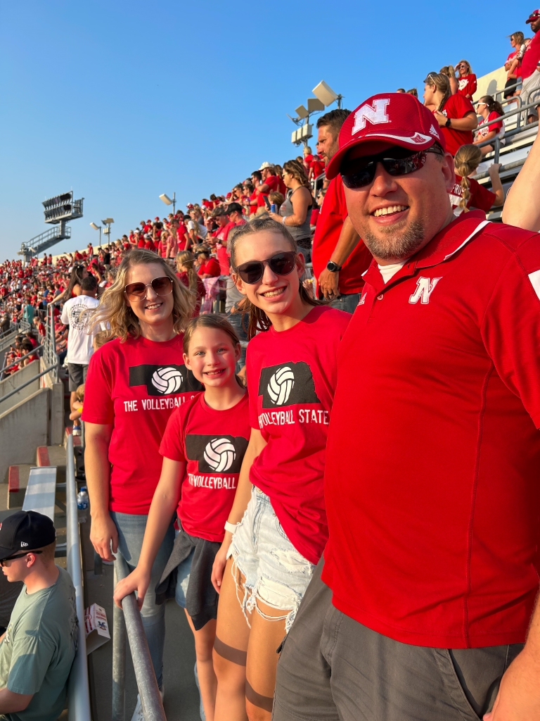 Fans at Volleyball Day in Nebraska