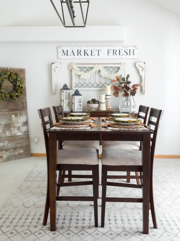 Rustic Cottage-Style Fall Dining Room - Midwest Life and Style Blog