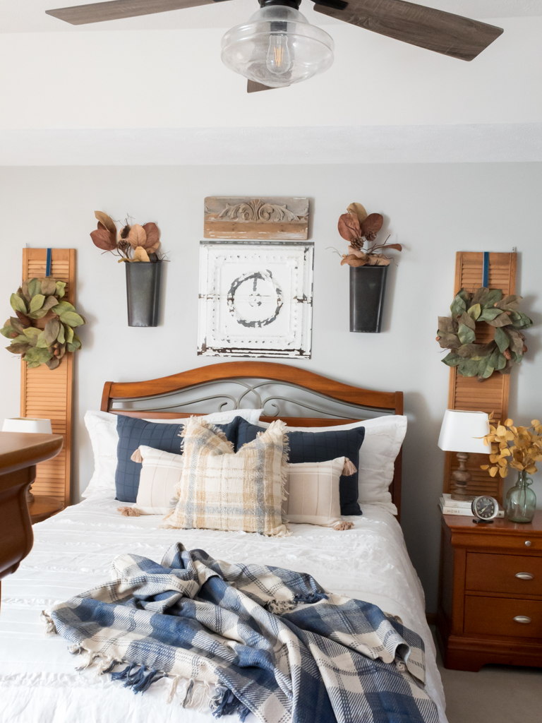 Cottage Style Fall bedroom - Midwest Lifeand style Blog