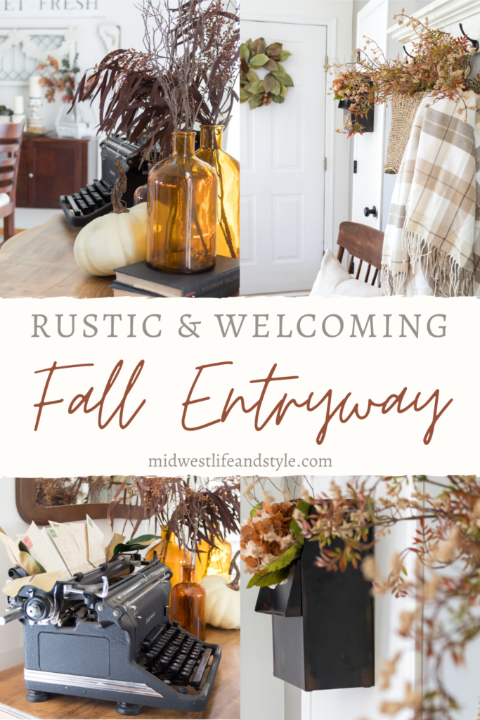 How To Create A Rustic And Welcoming Entryway For Fall - Midwest Life and Style Blog