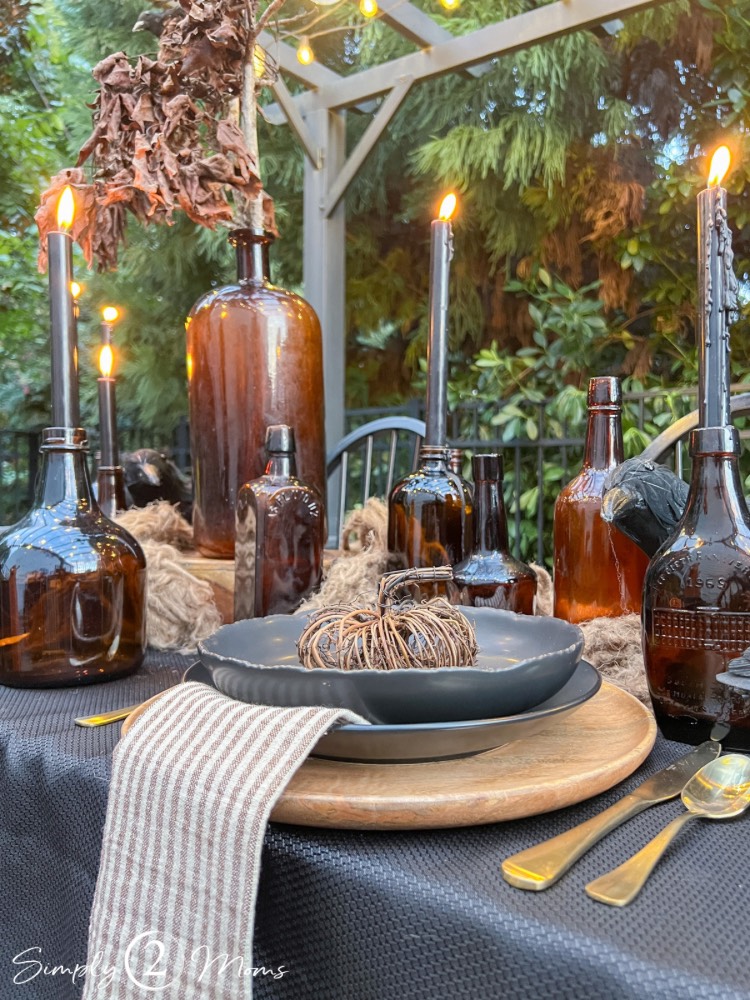 Autumn Halloween Tablescape from Simply 2 Moms