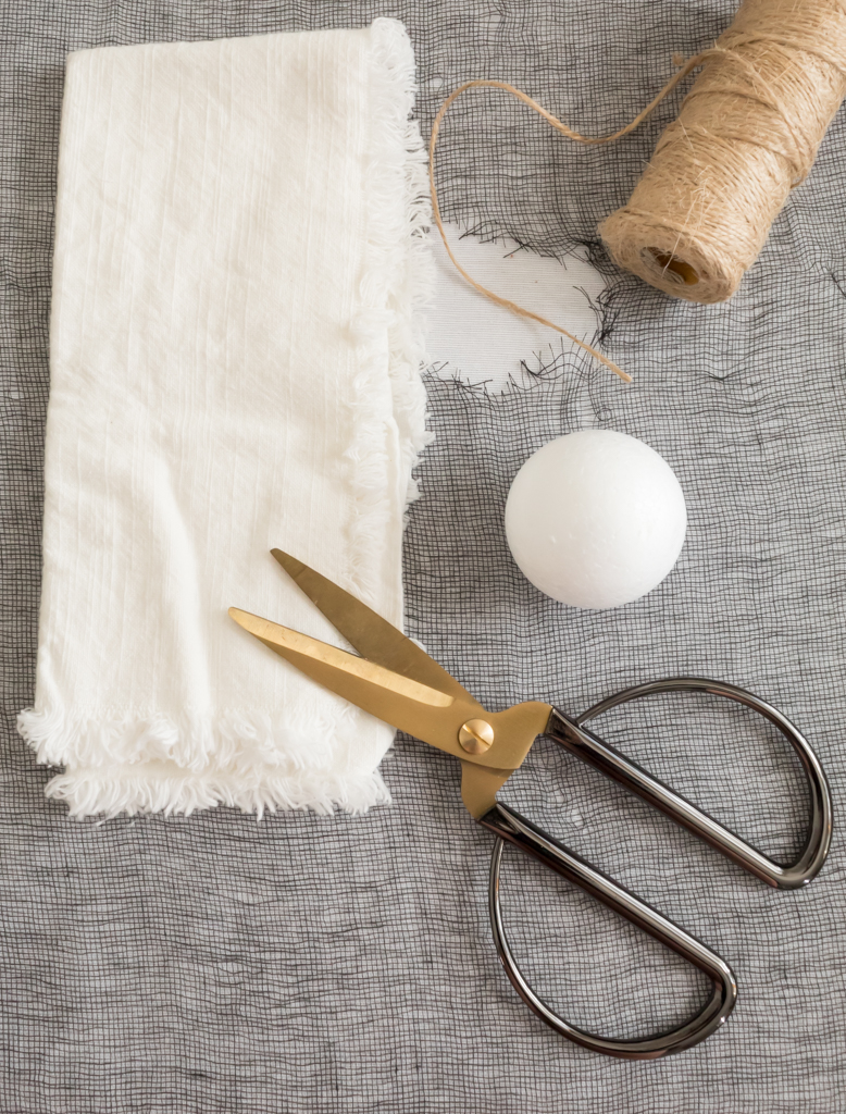 Supplies for DIY Ghost Napkin - Midwest Life and Style Blog