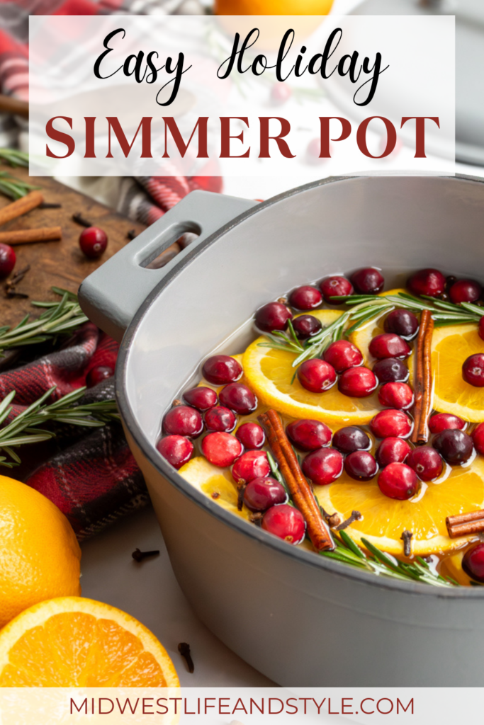 Easy Christmas Simmer Pot Recipe For A Cozy Holiday - Midwest Life and Style Blog