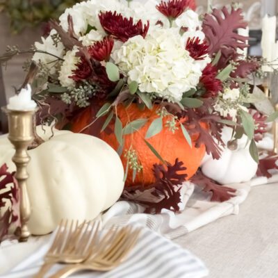 How To Make A Simple Pumpkin Floral Arrangement For Thanksgiving