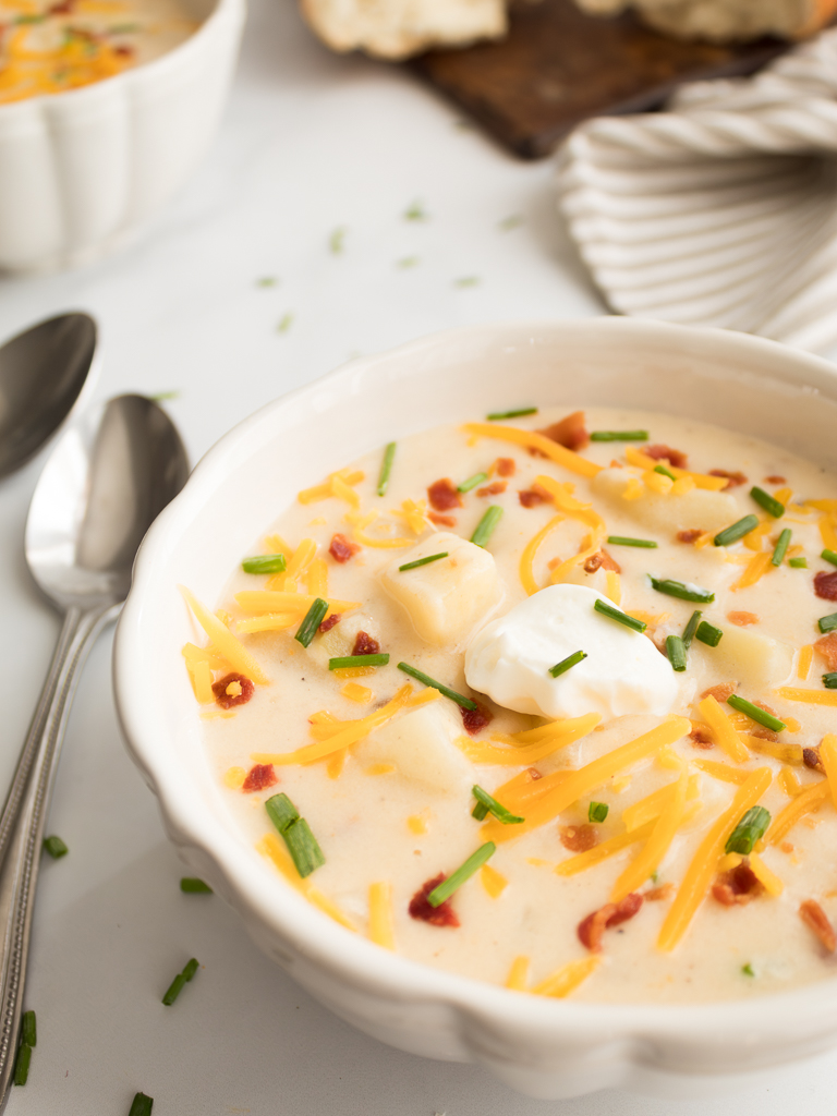 The Best Baked Potato Soup - Midwest Life and Style Blog