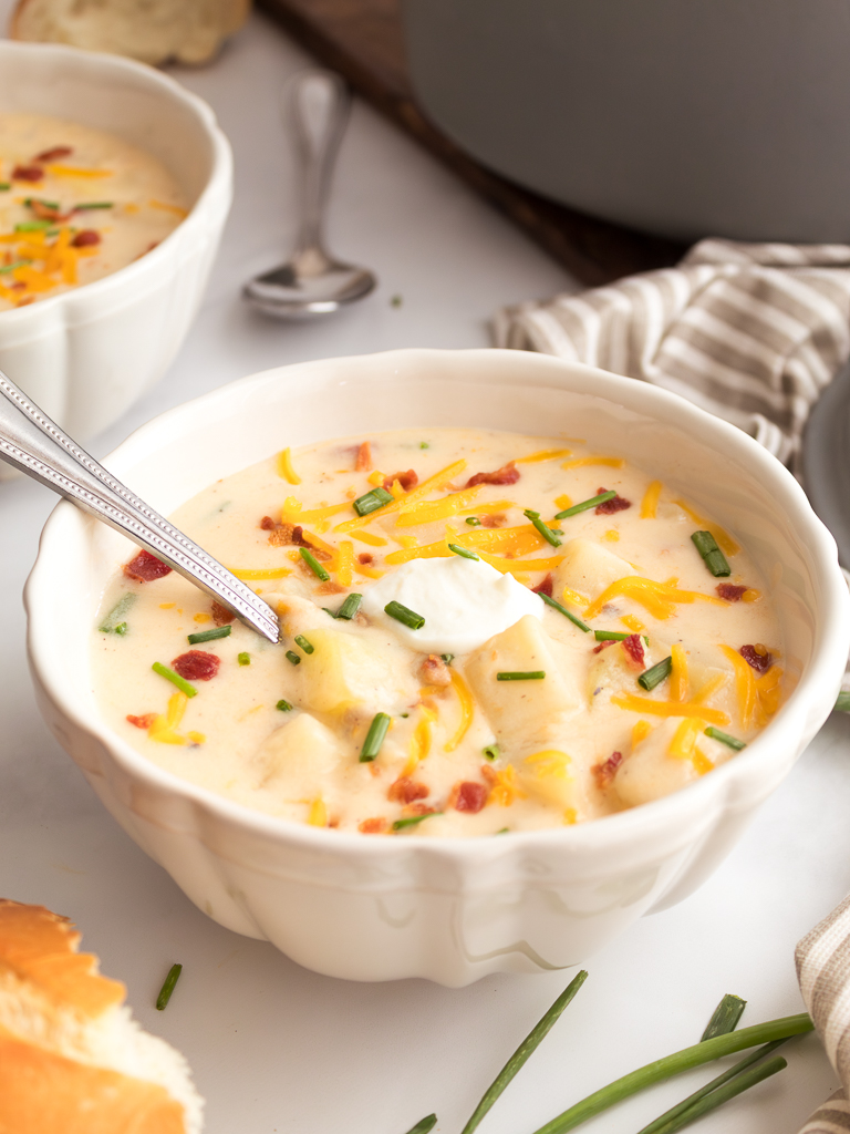 The Best Baked Potato Soup You'll Ever Make - Midwest Life and Style Blog