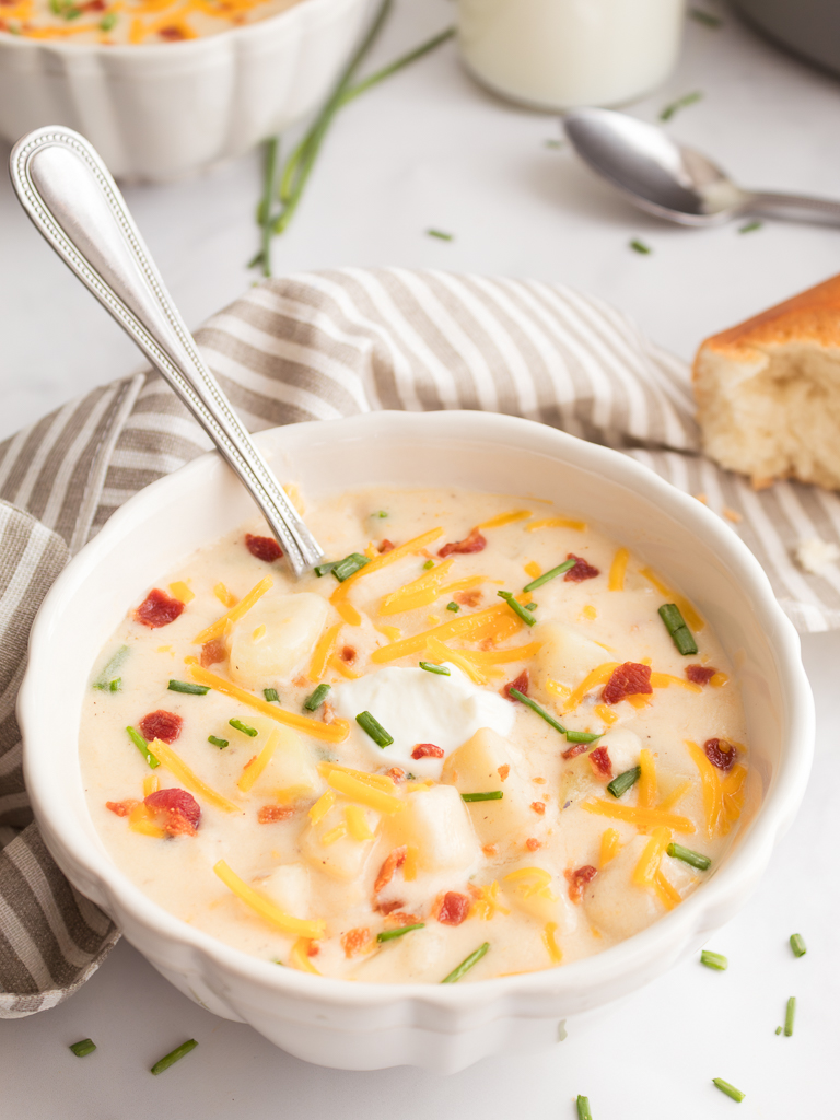 The Best Baked Potato Soup - Midwest Life and Style Blog