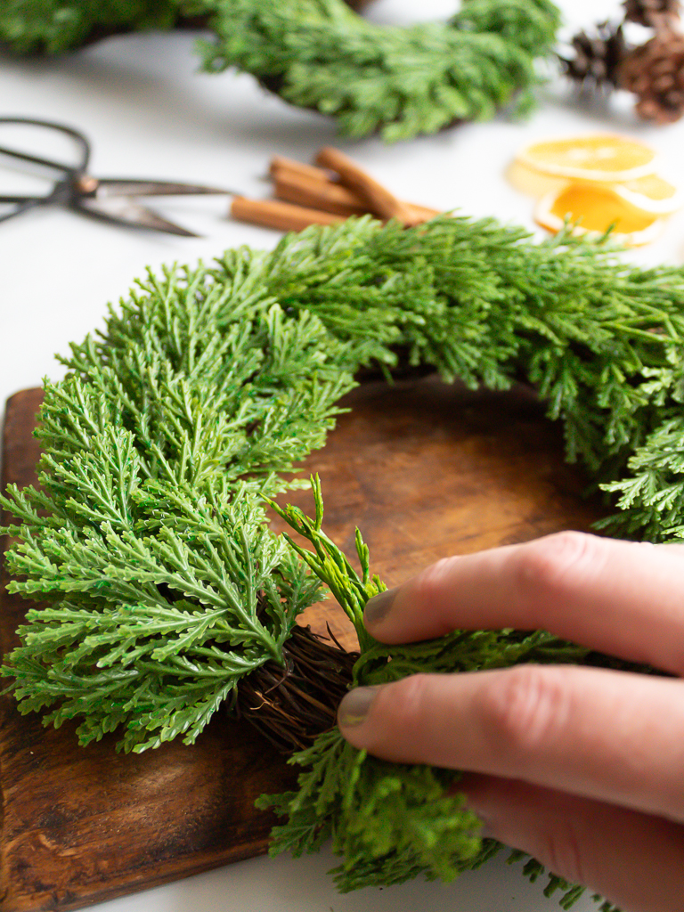 How To Make Festive Chair Wreaths For Christmas - Midwest Life and Style Blog