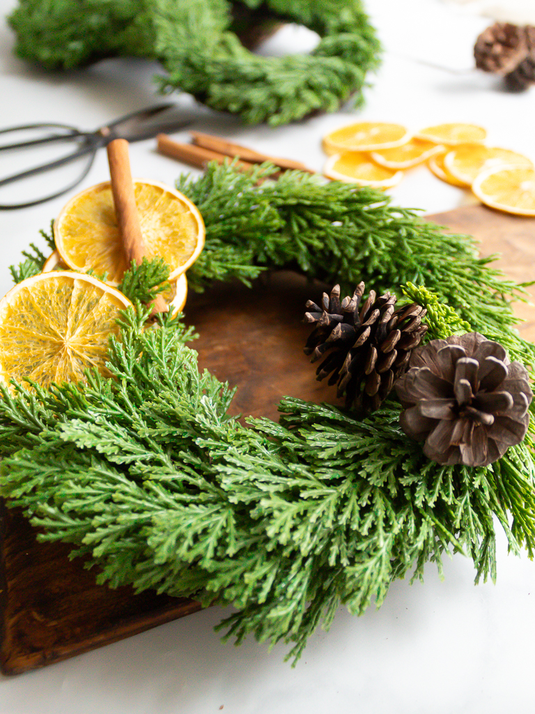 How To Make Festive Chair Wreaths For Christmas - Midwest Life and Style Blog