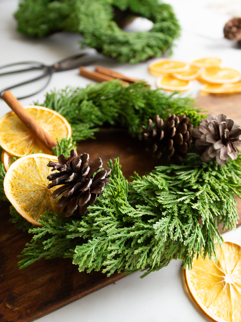 How To Make Festive Chair Wreaths For Christmas - Midwest Life and Style Blog