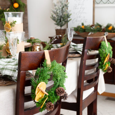 How To Make Festive Chair Wreaths For Christmas