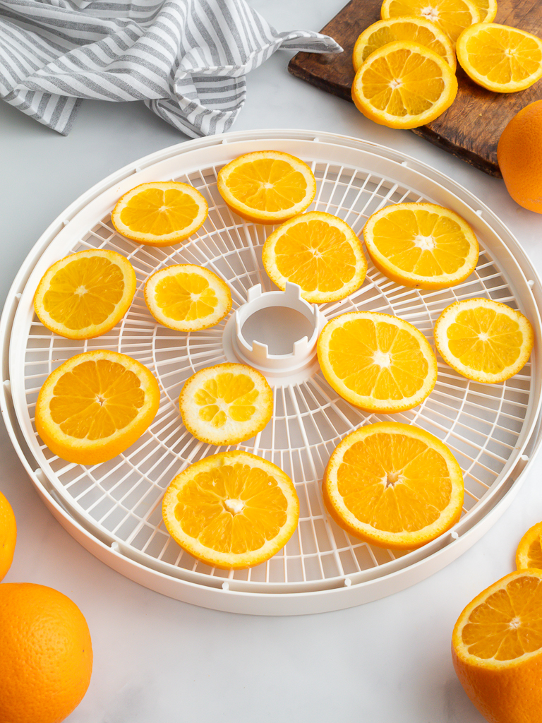 Dried Oranges in the Dehydrator 