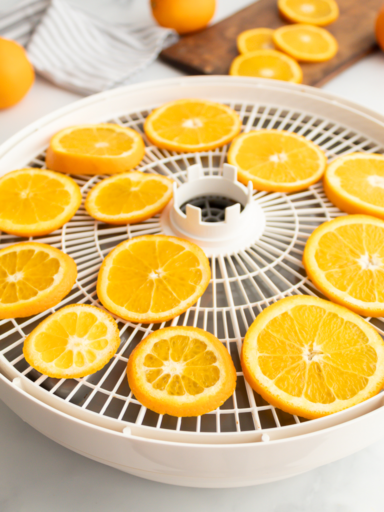 Dehydrating Oranges for Christmas Crafts