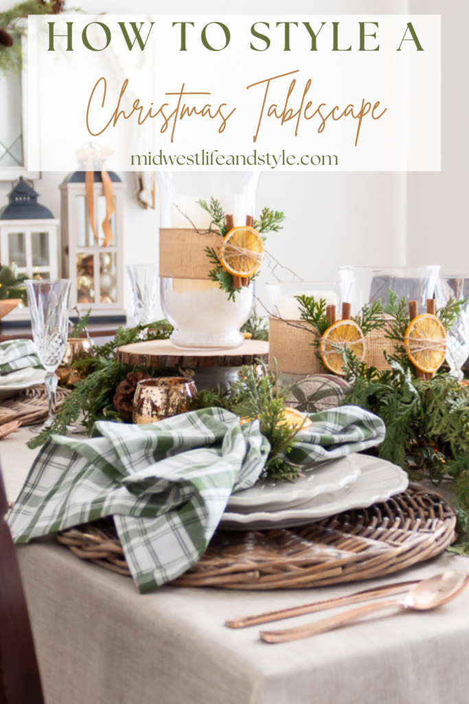 How To Style A Rustic Christmas Tablescape In 5 Simple Steps - Midwest Life and Style