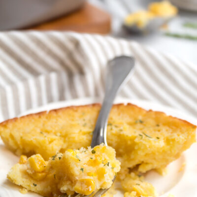 The Best Thanksgiving Side: Easy 5-Ingredient Baked Corn Pudding