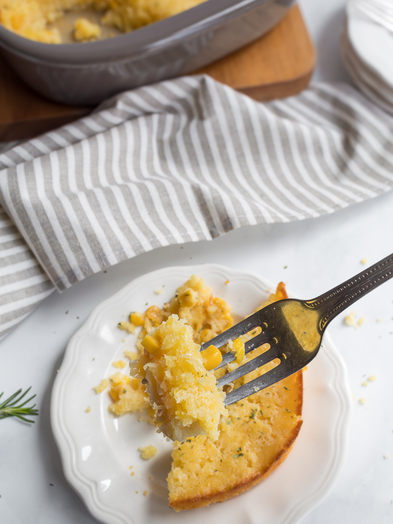 The Best Thanksgiving Side: Easy 5-Ingredient Baked Corn Pudding