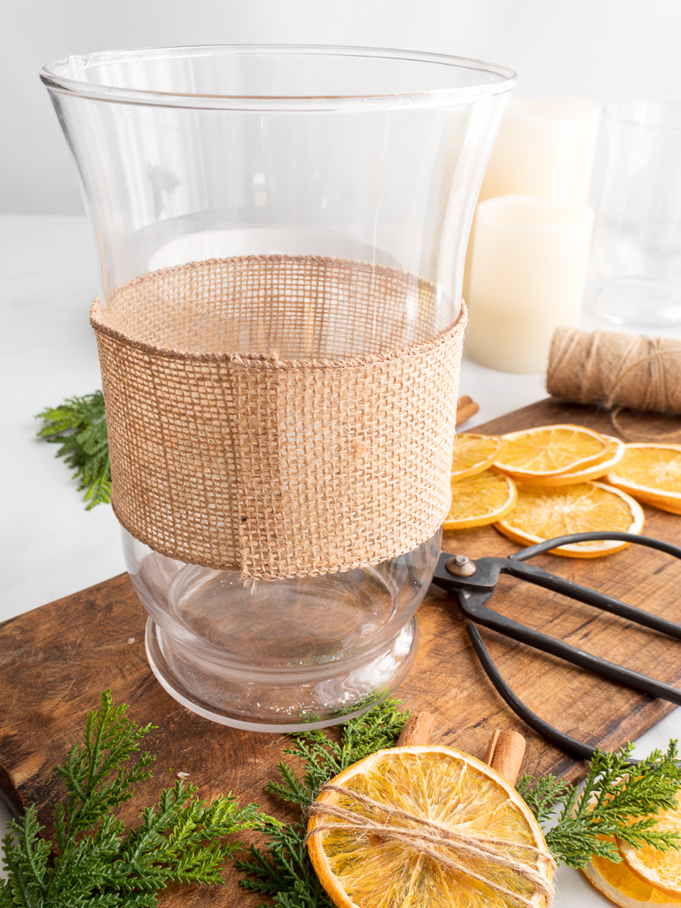 Simple And Natural Christmas Centerpiece Made With Dried Oranges - Midwest Life and Style Blog