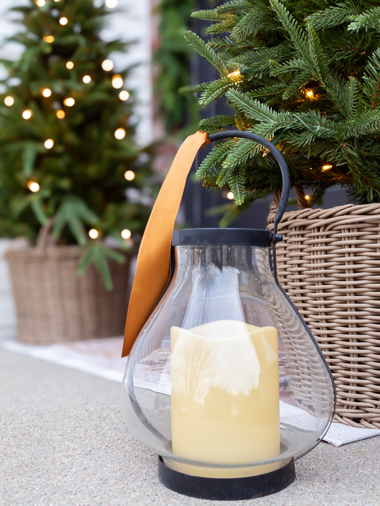 Lanterns on Christmas Porch