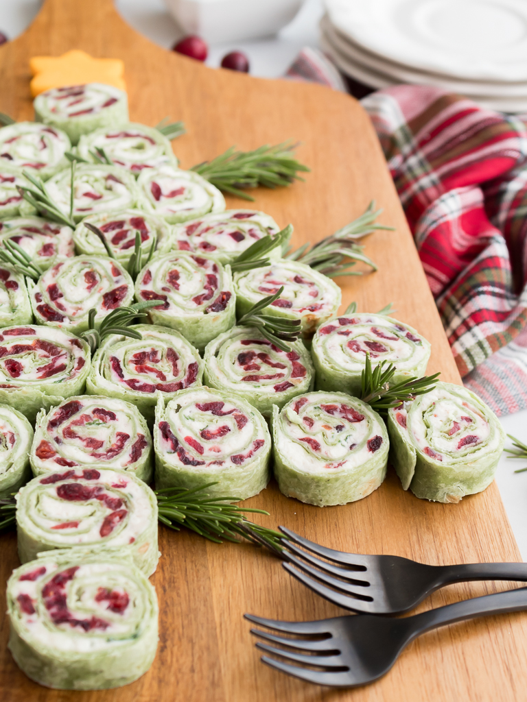 Quick And Festive Cranberry And Feta Christmas Pinwheels