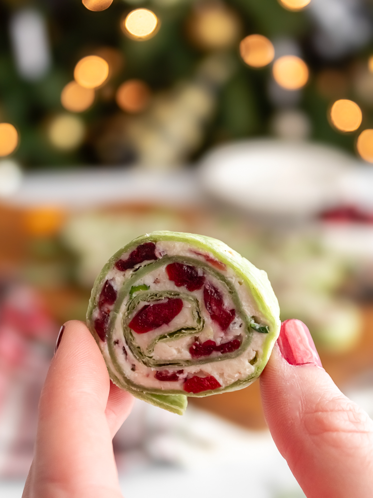 Quick And Festive Cranberry And Feta Christmas Pinwheels