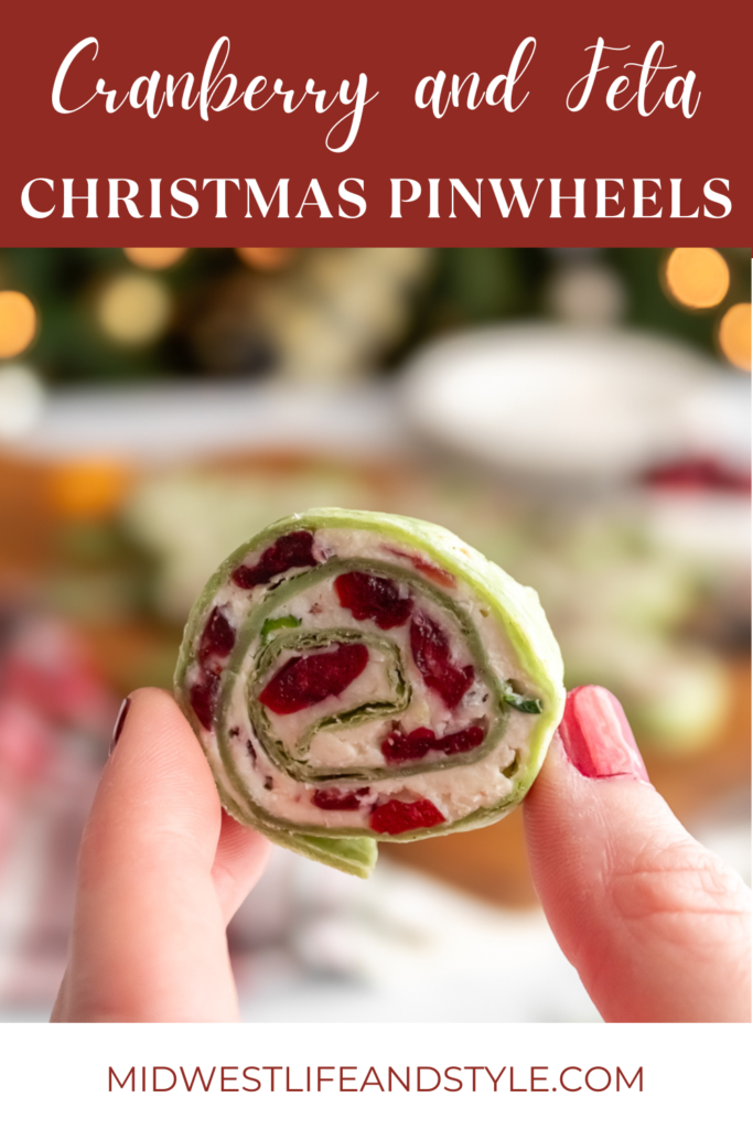 Quick And Festive Cranberry And Feta Christmas Pinwheels