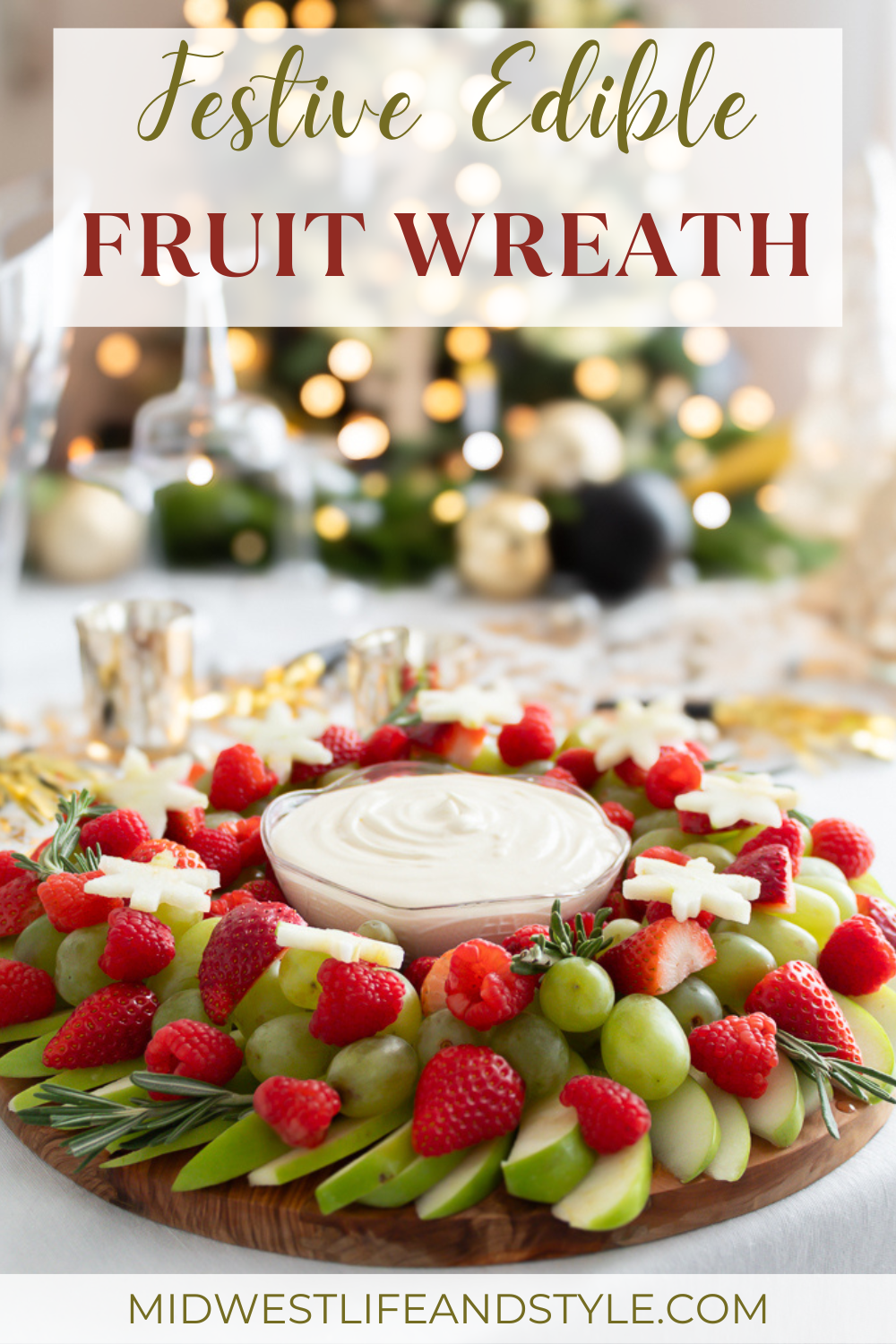 Edible Fruit Wreath - Midwest Life and Style Blog